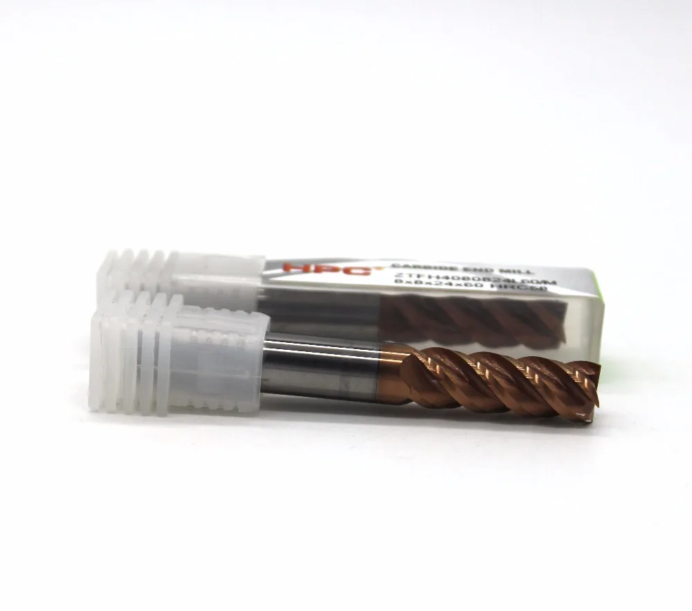 

8X8X24X60 of 4 flutes HRC 58 mill cutter solid carbide end mill CNC machine