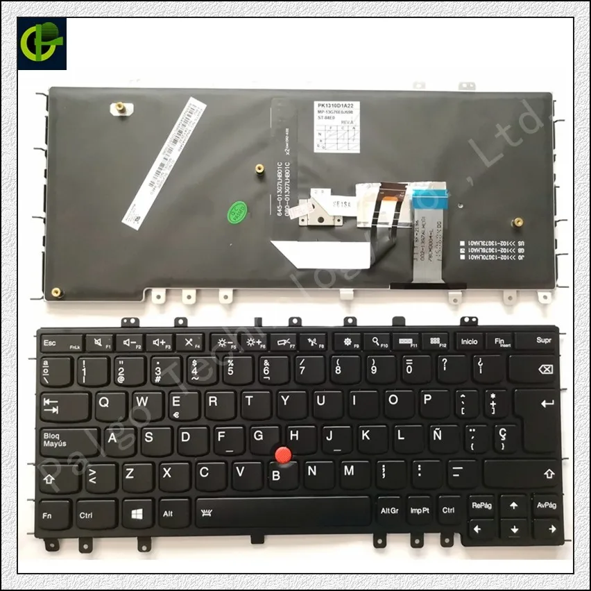 

Spanish Backlit keyboard for LENOVO THINKPAD YOGA 12 S1 S1-S120 S120 S240 04Y2620 PK1310D1A00 4y2820 04Y2916 SP LATIN LA