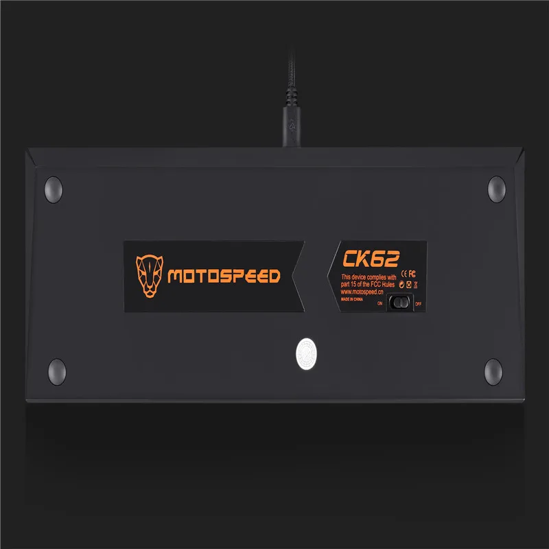 Motospeed CK62 Bluetooth Беспроводная Проводная игровая механическая клавиатура 61 клавиша RGB со светодиодной подсветкой для Android IOS Mac OS Windows