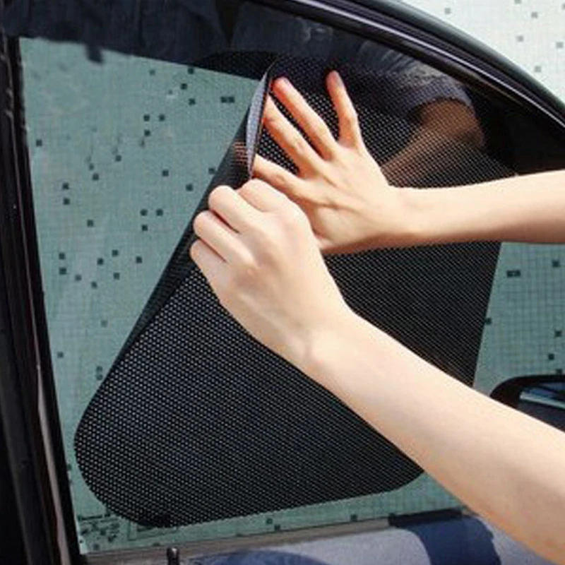 

2X Car Window Sun Visor Shade Screen Sticker Cover Shield Windshield Sticker NEW