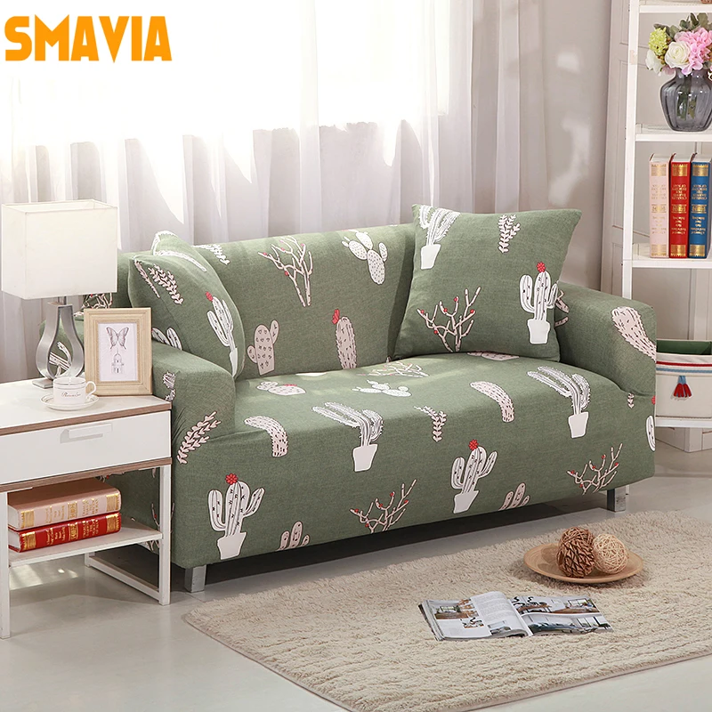SMAVIA Small Fish Printed Sofa Cover Elasticity Flexible