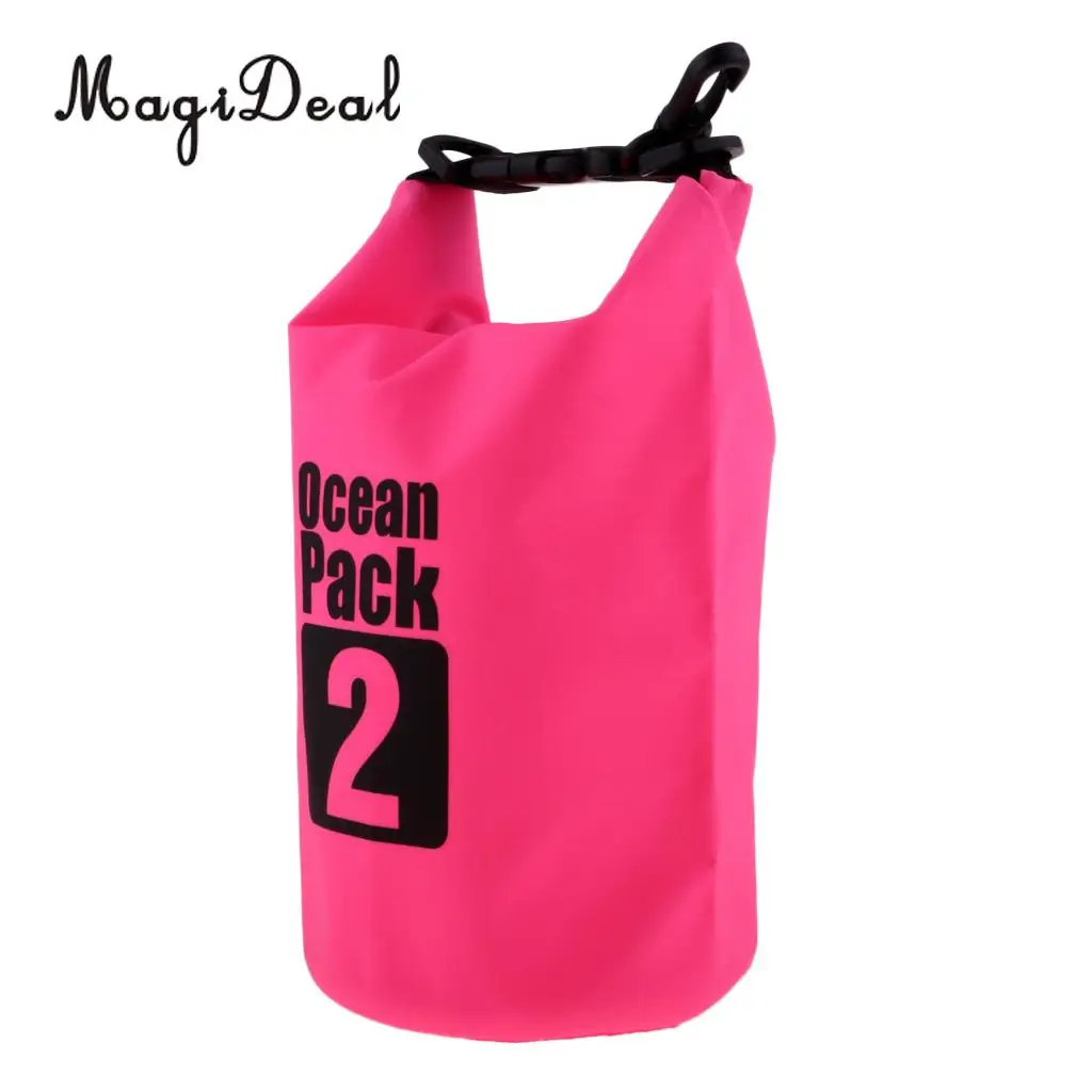MagiDeal Heavy Duty 2L Waterproof Dry Bag Roll Top Sack for Kayak Canoeing Rafting Swimming Surfing Sailing Drifting Fishing