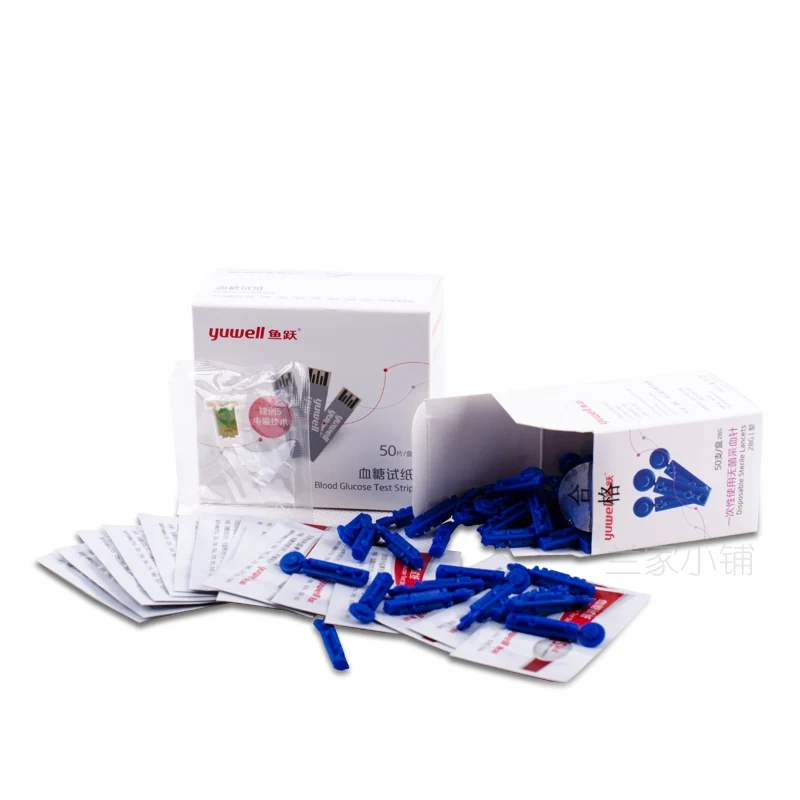 Ceny Paski do badania poziomu glukozy yuwell cukrzycowe paski testowe paski testowe cukru we krwi glukometr do pomiaru glukozy we krwi glukometr do 510520710720730740