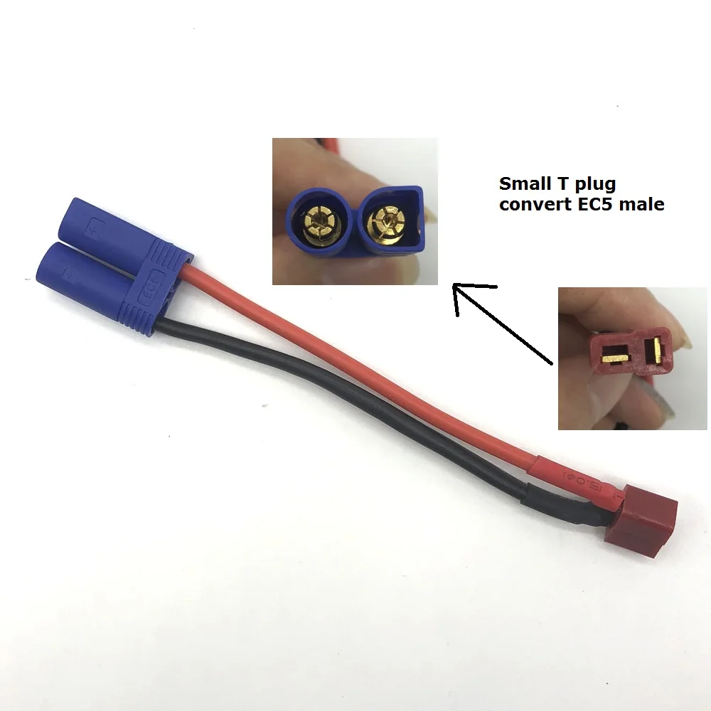 Small T plug convert EC5 male