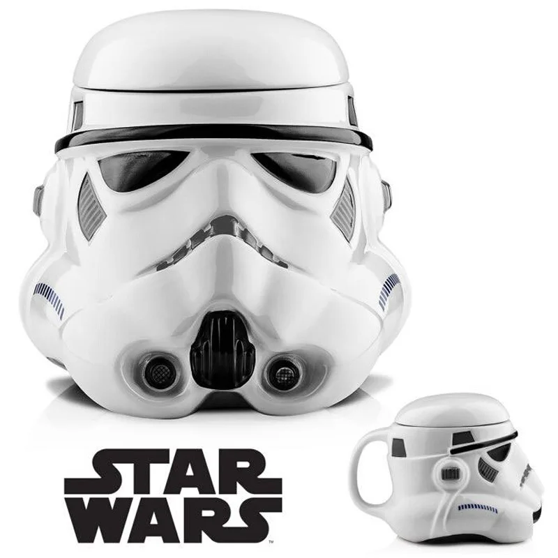 

Star Wars Commemorative Edition Black Warrior and Soldier Styling Mug Birthday Gift Creative Coffee Cup