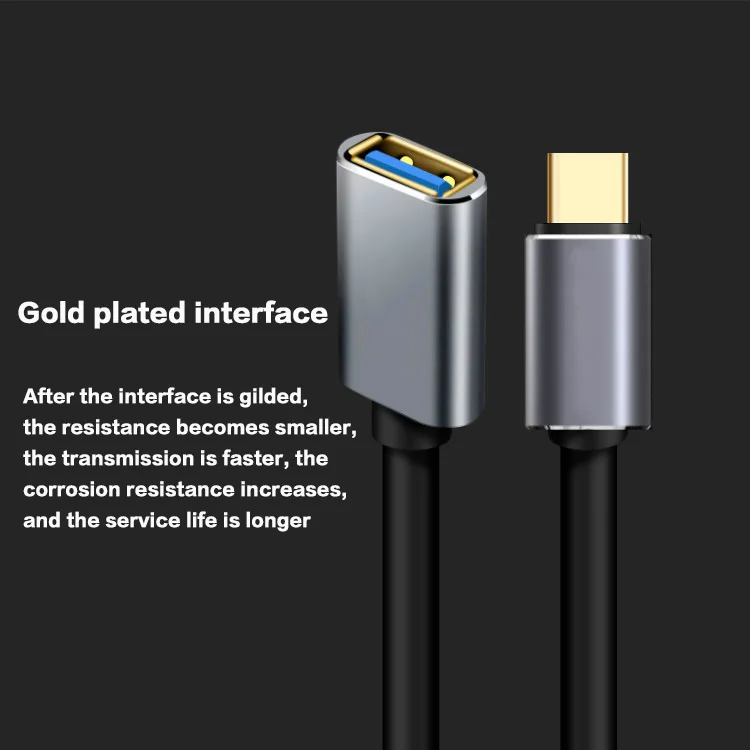 USB Удлинительный кабель Type c к 3 0 для компьютера ТВ u диска клавиатуры открытка с