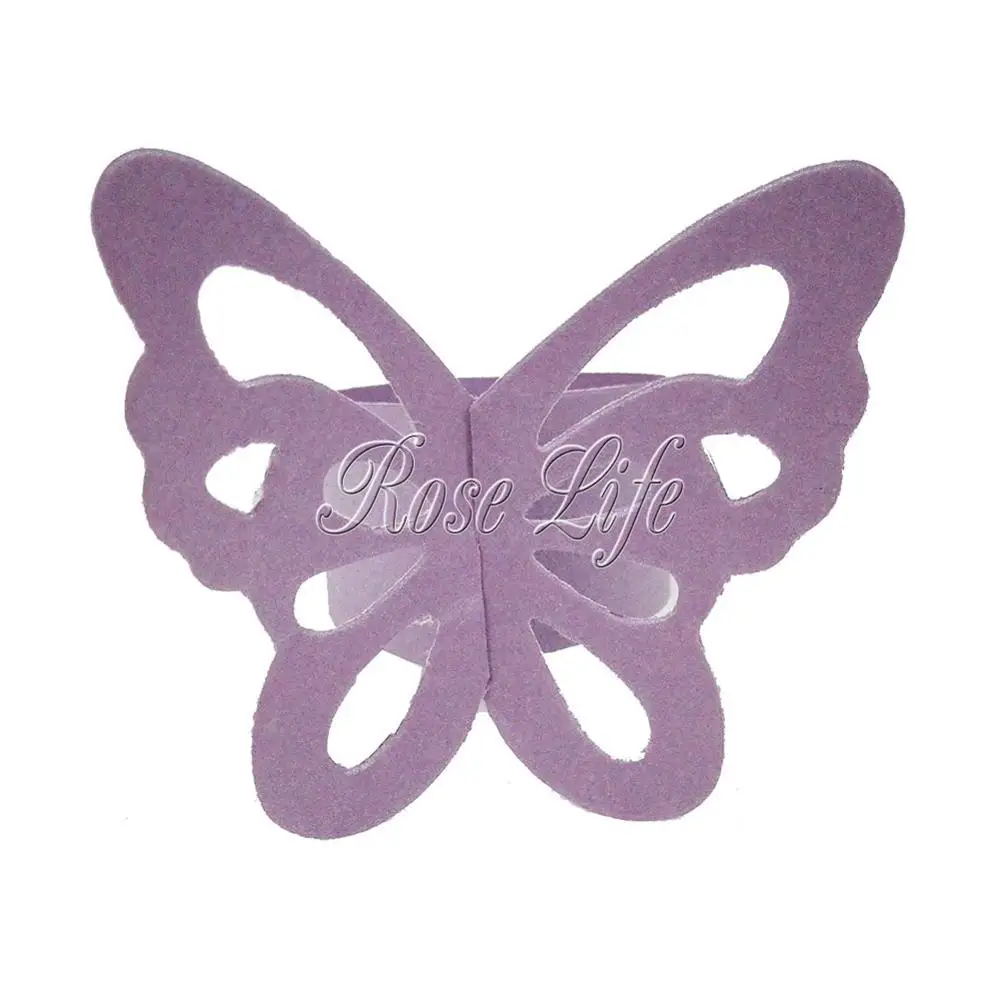 Us 36 50 Pz Farfalla Di Carta Di Anelli Di Tovagliolo Per La Decorazione Della Festa Nuziale Favori Di Nozze In 50 Pz Farfalla Di Carta Di Anelli