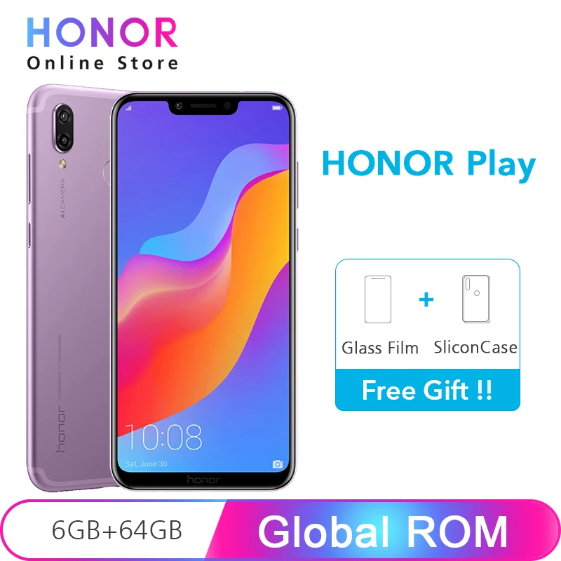 

Global ROM Huawei Honor Play 6GB 64GB Kirin 970 Octa Core Android 8.1 Mobile Phone 6.3" 2340x1080 16MP Dual Camera