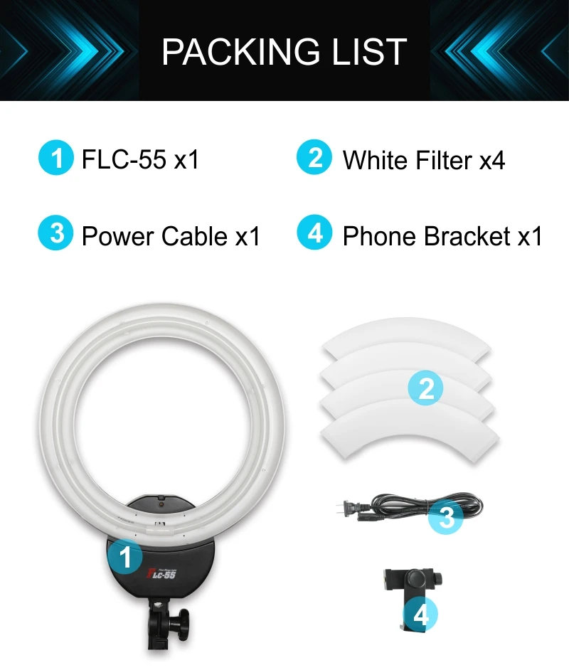 LED Video Lighting for camera or mobile phone yongnuo