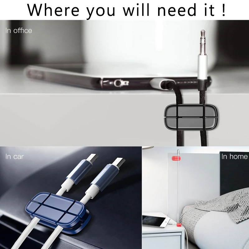 8pcs/lot Leather Earphone Heaphone Winder Cable Cord
