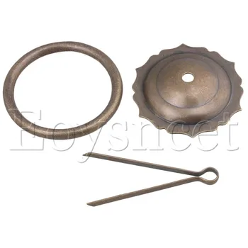 

Antique Bronze 12x7.5cm Lace Head Ring Drawer Dresser Pull Handle