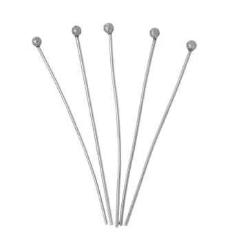 

Stainless Steel Ball Head Pins silver color 3.4cm(1 3/8") long, 0.6mm ( gauge), 10 PCs new