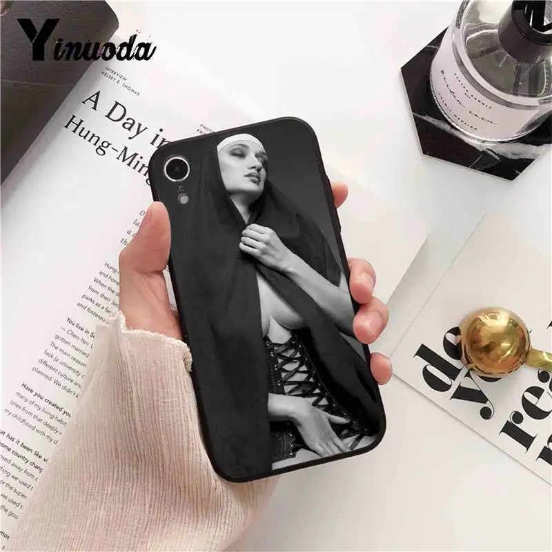 Yinuoda Sister Style Nun Sexy Girl роскошный высококачественный чехол для телефона iPhone X XS MAX 6 6S 7