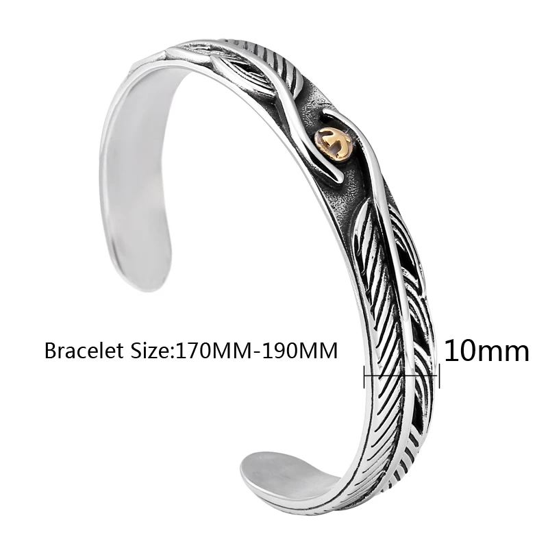mcllroy men bracelet high quality titanium steel opening cuff men bracelet size