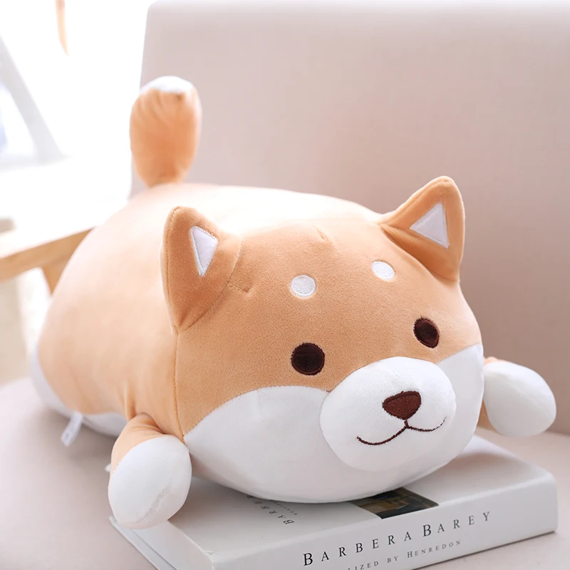 Good Quality Cute Fat Shiba Inu Dog Plush Toy Stuffed Soft Kawaii Animal Cartoon Pillow Lovely Gift