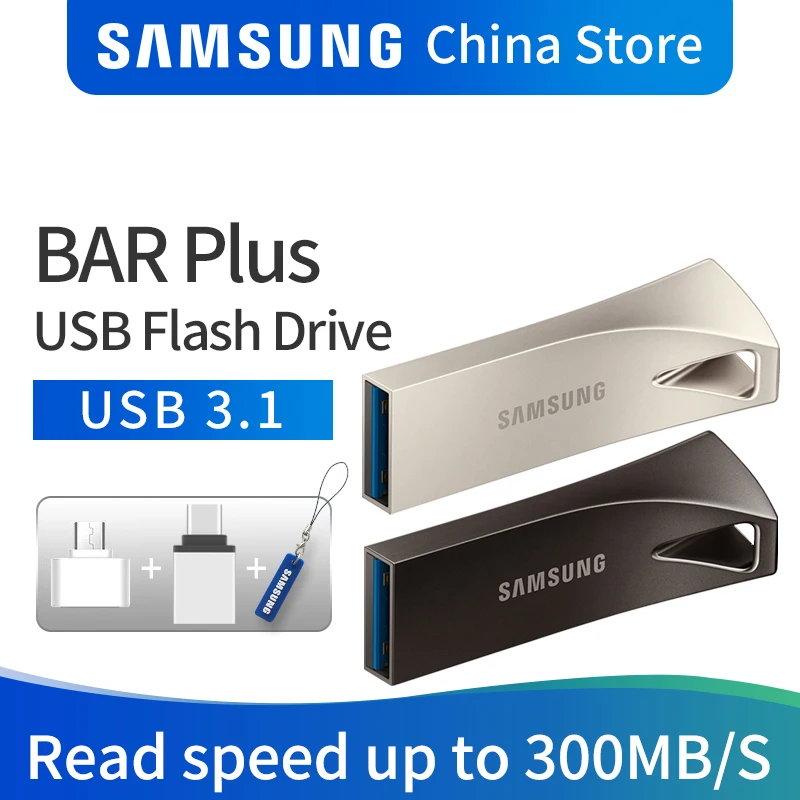 SAMSUNG флэш-накопитель USB 32 Гб 64 Гб 128 ГБ 256 ГБ USB 3,1 3,0 Металлический Мини-накопитель Флешка карта памяти устройство для хранения U диск