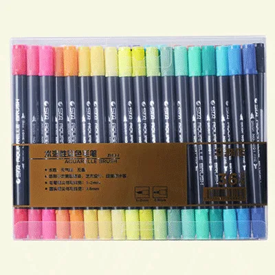 STA 80 цветов набор чернил на водной основе ручки, маркеры для рисования с двойным наконечником кисть маркер ручка для рисования Графический манга товары для рукоделия - Цвет: 36