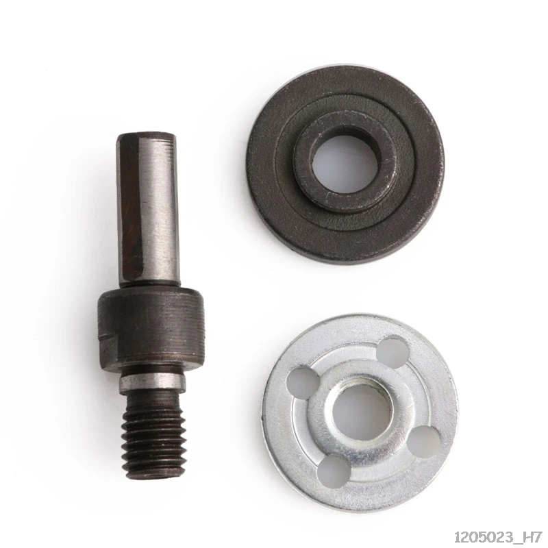 

M10/16mm Hole Drill Angle Grinder Mandrel Adapter Disc Holder Kit Spanner Kit Power Tools