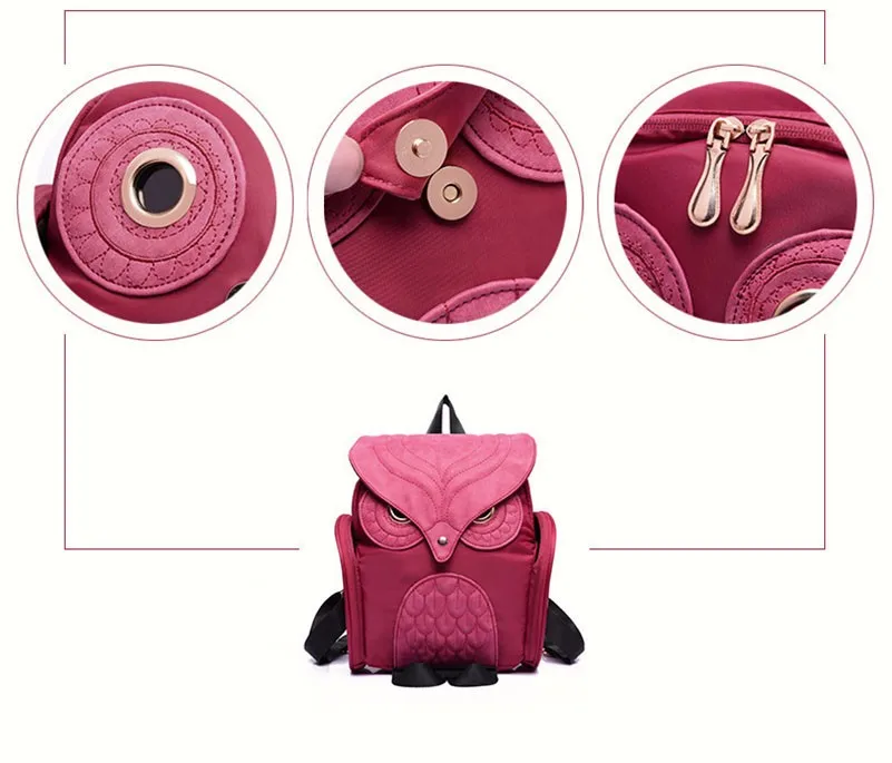 Модный женский рюкзак, милые рюкзаки с совой из искусственной кожи, школьные сумки для девочек-подростков, женский рюкзак