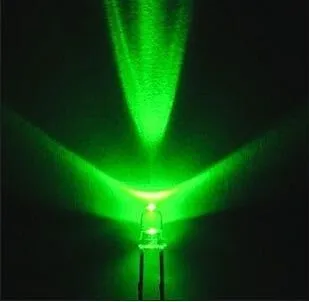 100 шт. 3 мм зеленый светодиодный светодиод/F3 светодиодный зеленый цвет Chartreuse