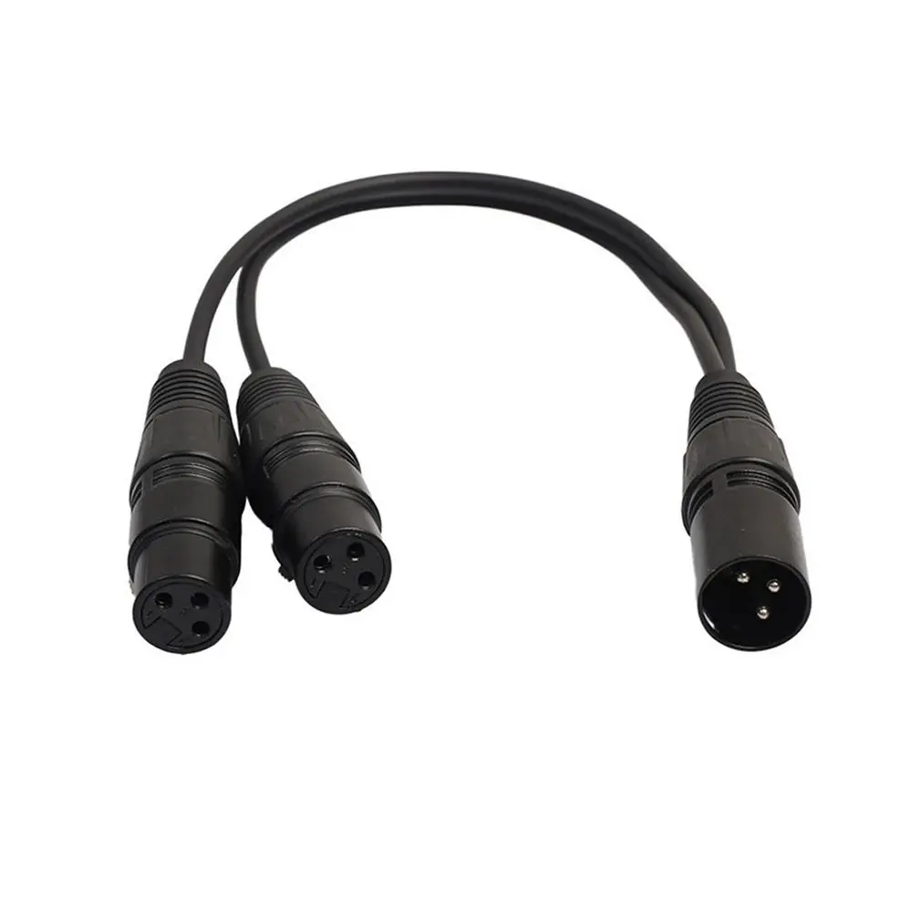 2 шт. XLR Сделано в Китае 3 контактный разъем Dual Мужской Y сплиттер микрофоном