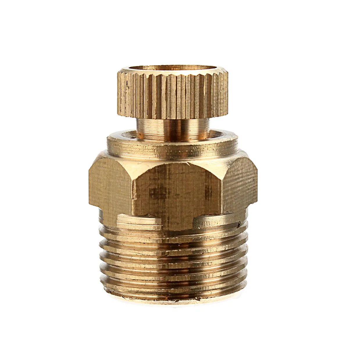 Air Compressor Male Threaded Water Drain Valve Brass Tone PT 1/2'' 3/8'' 1VGJKNI Air Compressor Male Threaded Water Drain Valve Brass Tone PT 1/2'' 3/8'' 1VGJKNI