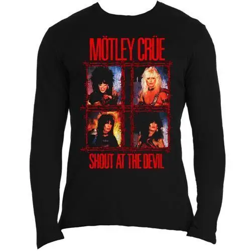 Motley Crue & #039; Shout Wire & #039; рубашка с длинным рукавом-Новинка & официальный