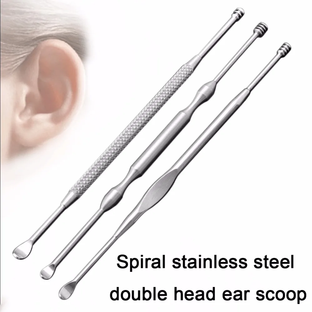 Portable Stainless Steel Ear Pick Cleaning Tools Ear Care Safety Dog Ear Cleaning Device Ears Spoon Lightweight Durable