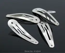 100 шт. 80 мм серебро оснастки Заколки для волос для DIY Детский ленты луки ремесла Интимные аксессуары