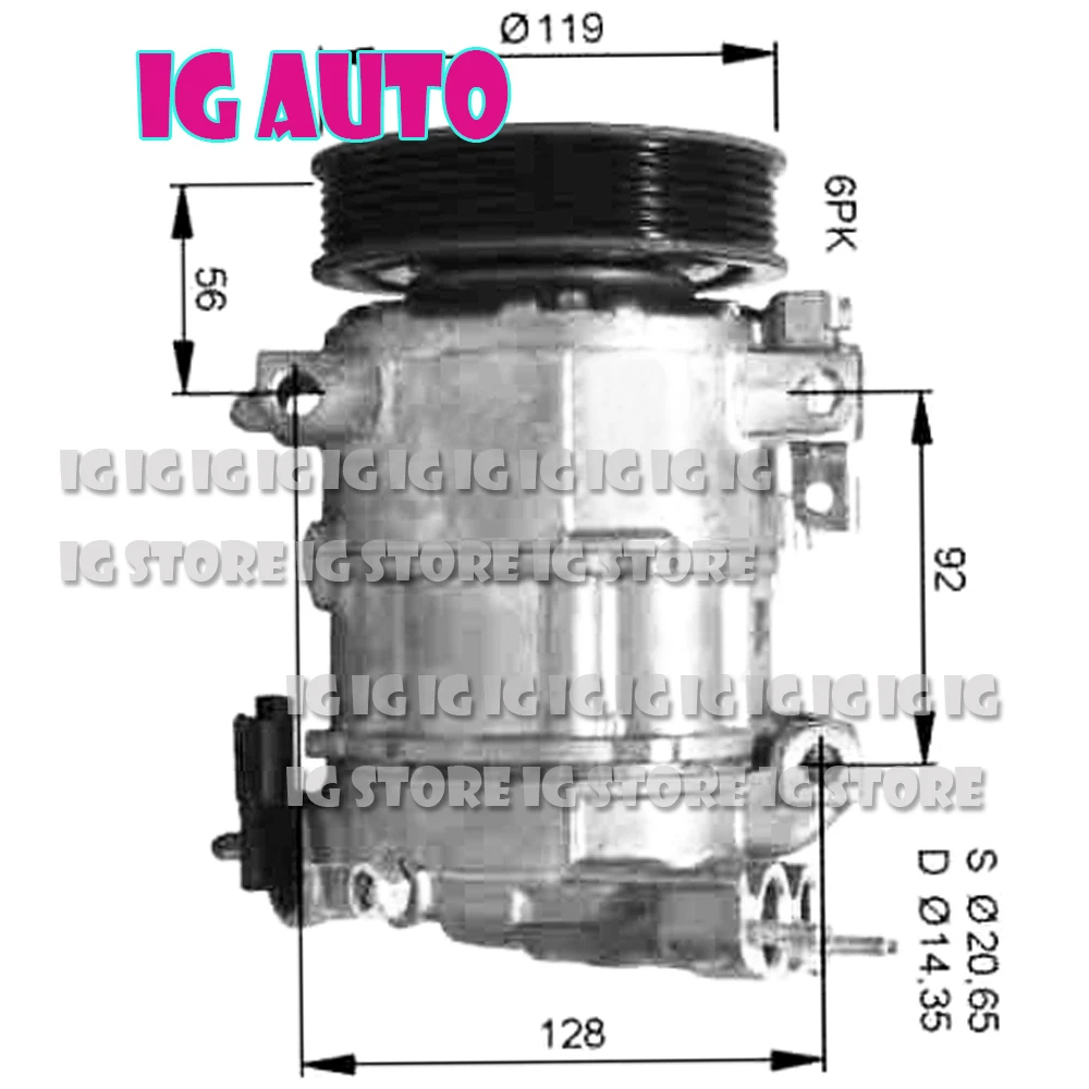 Ac Compressor For Car Peugeot 308 4045385094325 98725 4472603840