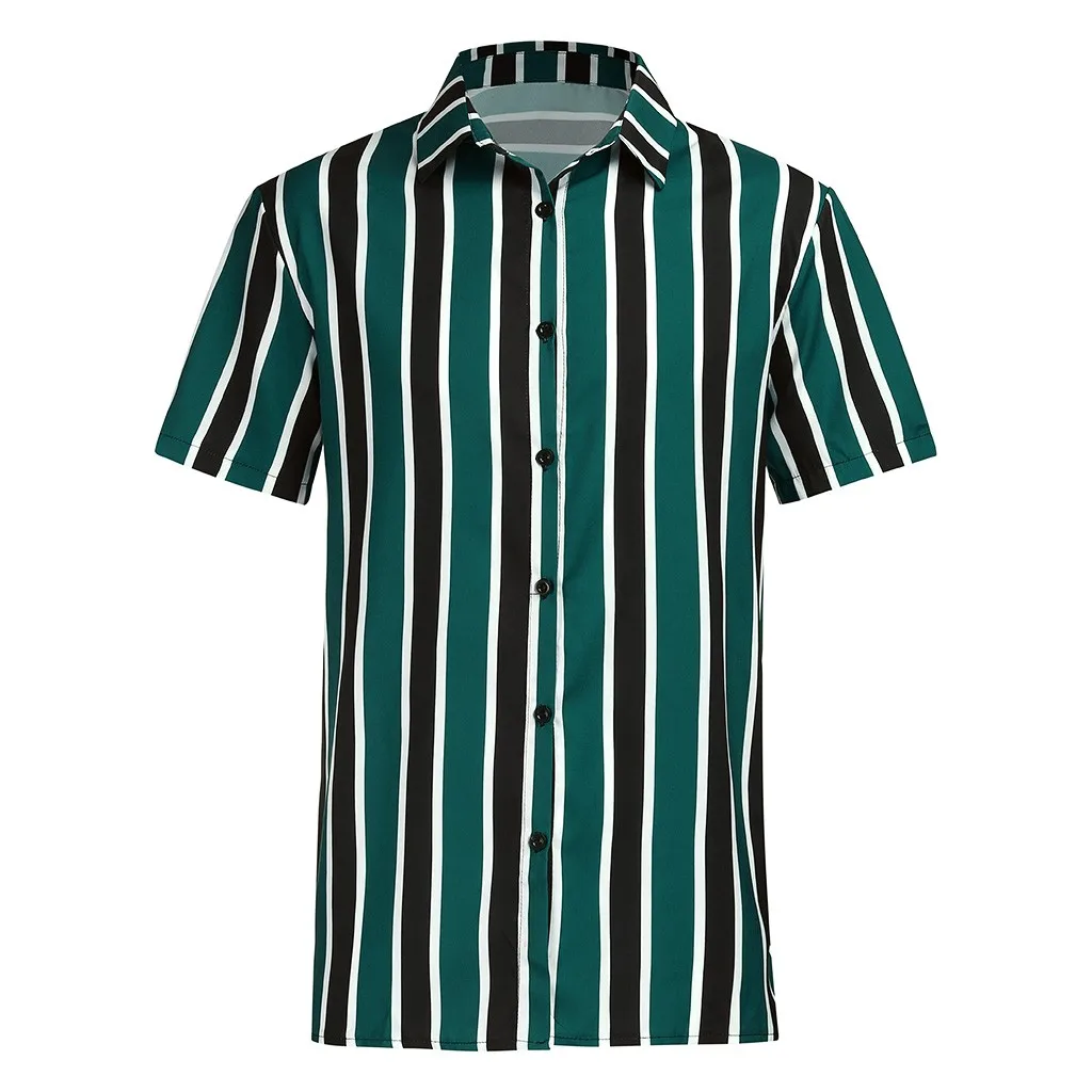 Мужская мешковатая пляжная рубашка с коротким рукавом и пуговицами, Ретро стиль, топ, блузка, M-3XL, гавайская рубашка, Мужская сорочка, Мужская Уличная одежда