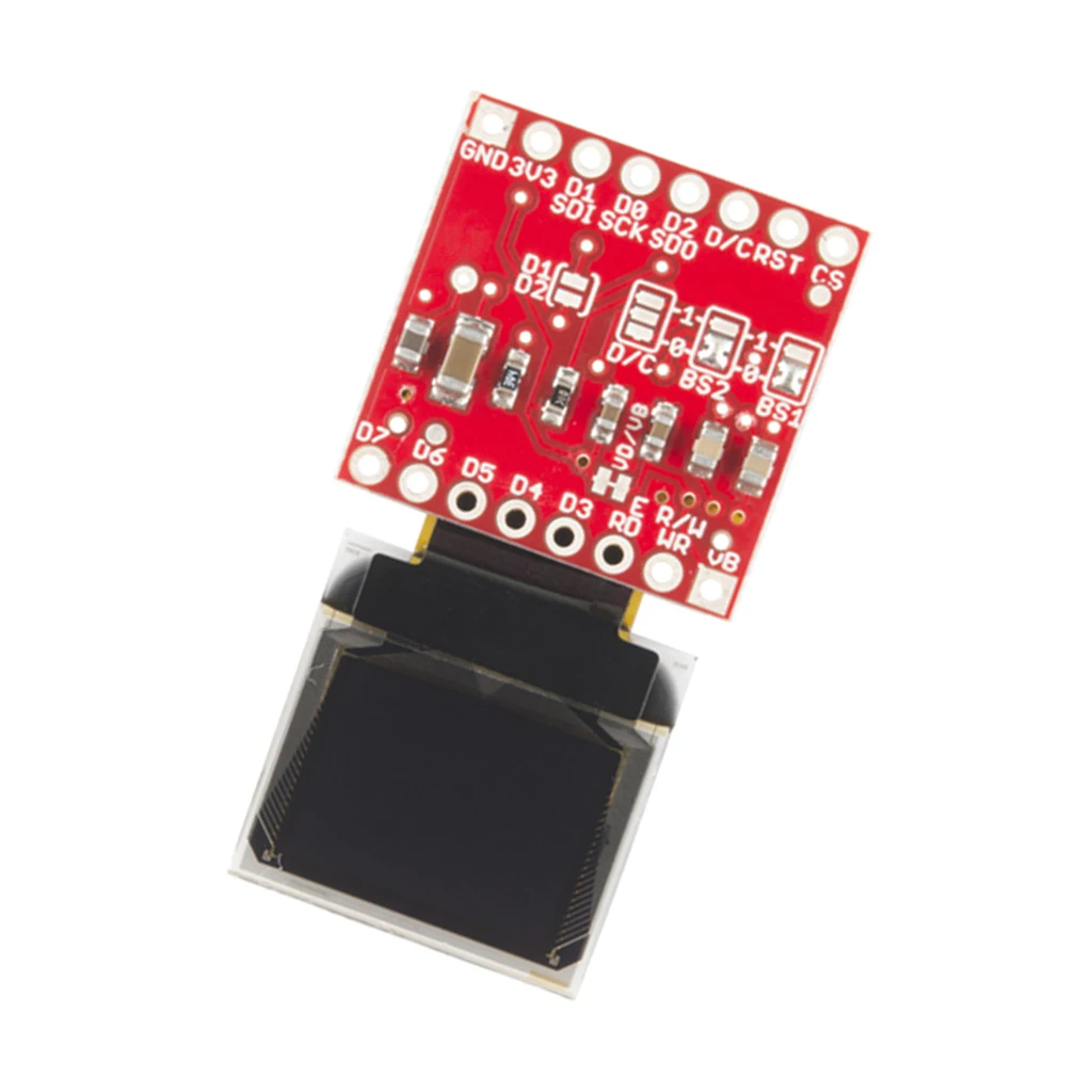 0.66 Inch 64x48 Mini Blue-on-Black OLED Display Module Breakout Board