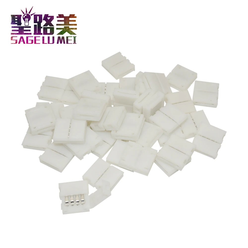 

1000 pcs 4pin 10mm led fastener 4pin led strip conector for led strip lighting ws2801 LPD8806 APA102 RGB color SMD5050