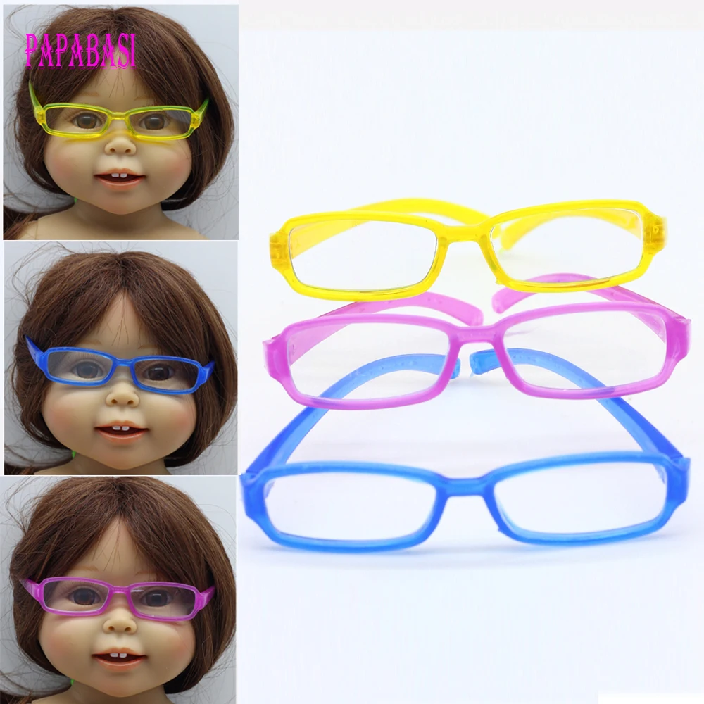 Papabasi 1PCS Cool Doll Eyeglasses For 18" Girl Doll fit 45cm doll