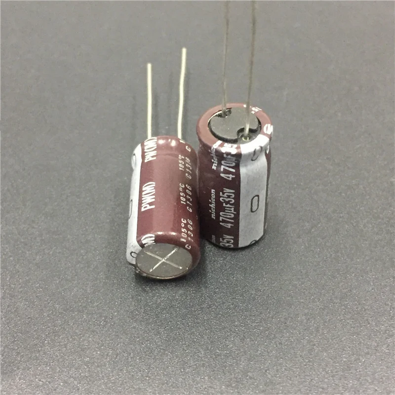 10 шт. 470 мкФ 35 в NICHICON PW серия 10x20 мм низкое сопротивление длительный срок службы