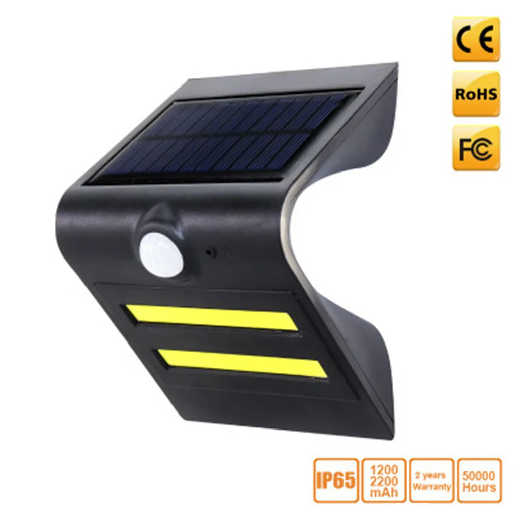 

High Quality 2019 New Solar COB LED Motion Sensor Light Outdoor Garden Path Street WallLamp Waterproof June#01