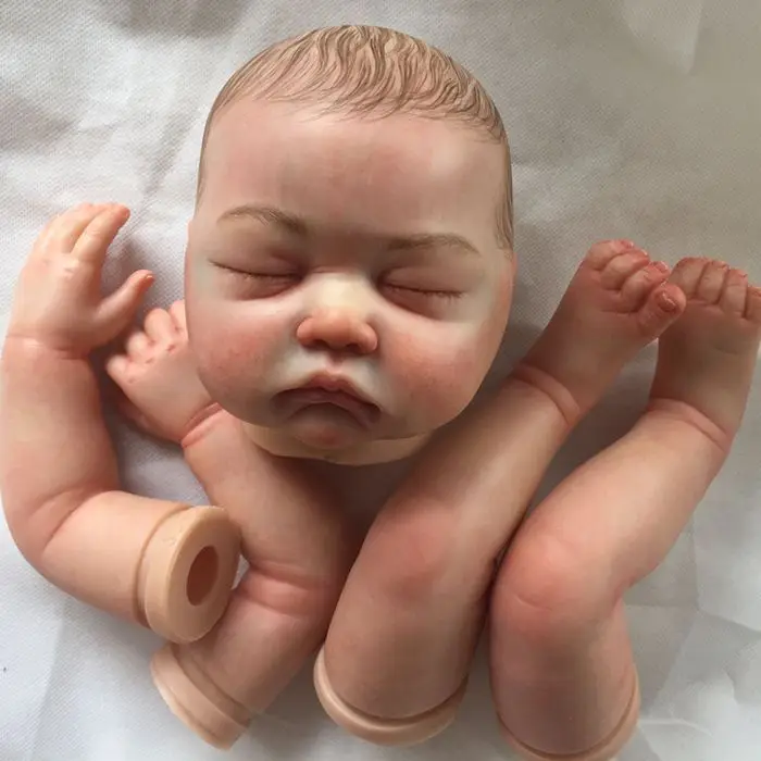 SHINEHENG Lifelike Babies Kits Unfinished Silicone Reborn Baby Doll Toys for Girl Play House Toy
