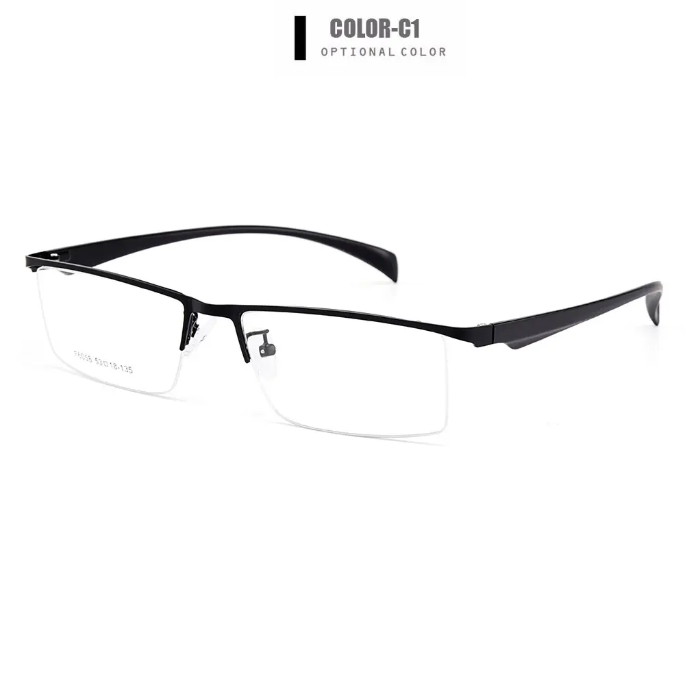 Gmei оптические мужские очки без оправы из титанового сплава, оправа для мужчин, очки с гибкими ногами, IP очки с гальваническим покрытием Y6058 - Цвет оправы: C1