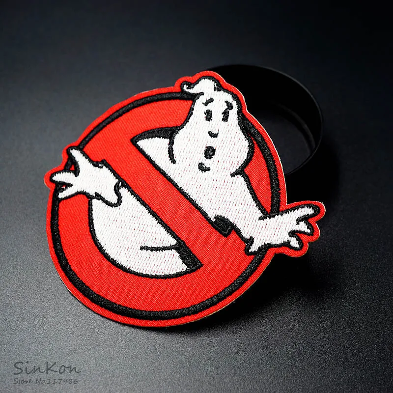 Нашивка Ghost (Размер: 8 0x9 0 см) ПРИШИТАЯ вышитая аппликация из ткани для значка