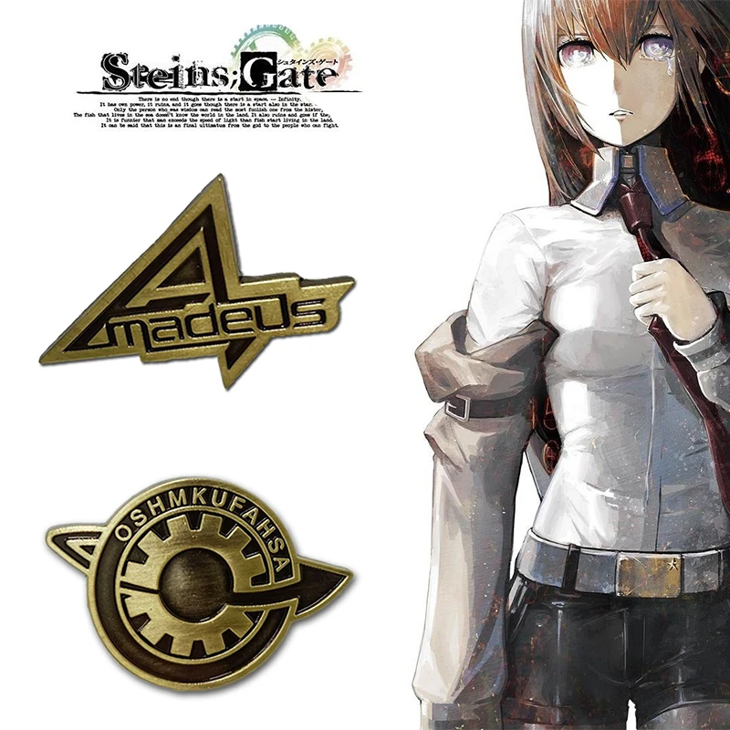 Игровые Steins ворота Косплей бейдж Брошь на булавке Makise Kurisu Labmen судьба камня