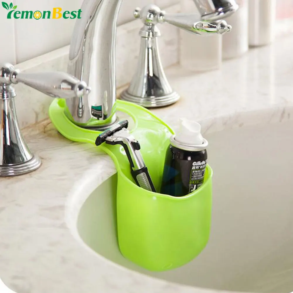 

Creative Kitchen Bathroom Sink Sponge Storage Rack Basket Wash Cloth Soap Toiletries Holder Shelf Organizer Kitchen Tool Gadgets