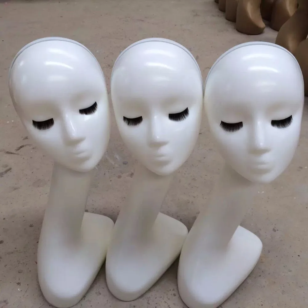 New Style Wig Head Gloss White Mannequin Head Mannequin Fiberglass