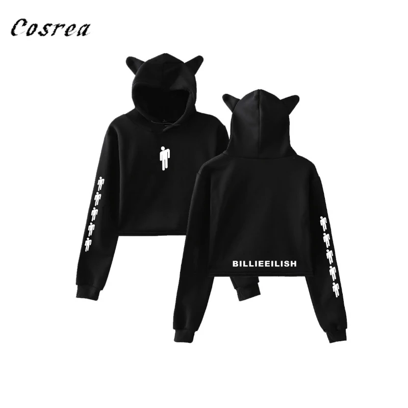 

Sunniss Hot selling adult 3D printing hoodie sweatshirt high quality personality adult ladies jacket Billie Eilish hoodies