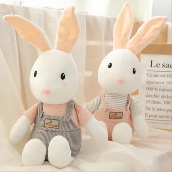 

New Style Rabbit Wearing Clothe Plush Toy Short Plush Doll Rabbit Best Gift For Children Girl