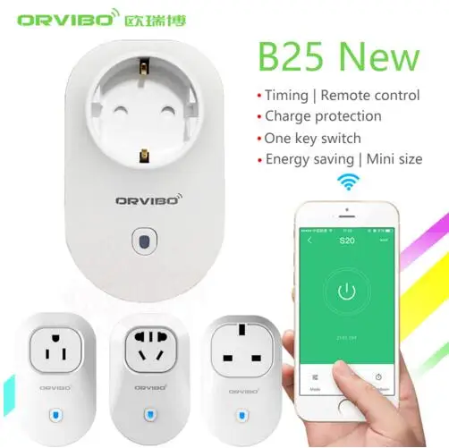 Умная Розетка ORVIBO B25 Wifi электрическая розетка с управлением через приложение
