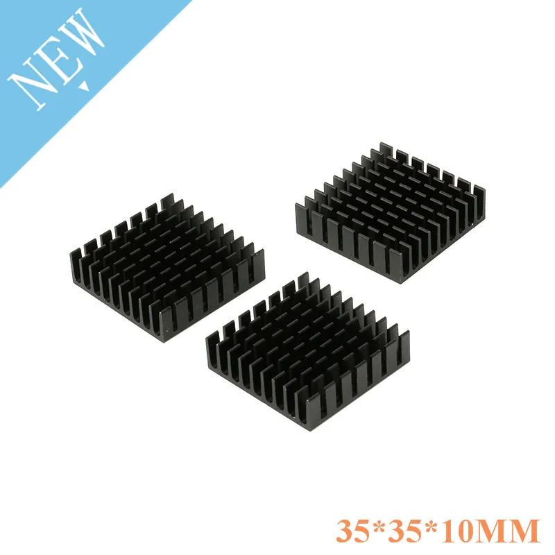 

5pcs Aluminum Heatsink For Transistor Heat Sink Radiator Cooling cooler For Electronic Chip IC LED Computer 35X35X10mm
