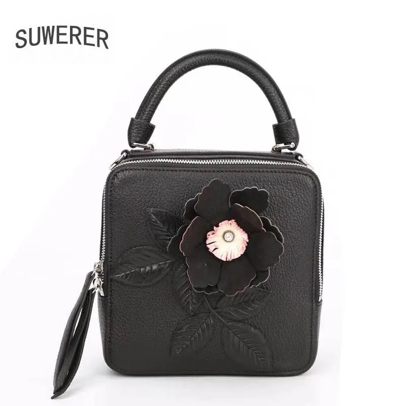Genuine Leather handbag New Luxury Embossed Handbags Fashion Shoulder Messenger Bag Women's Bags