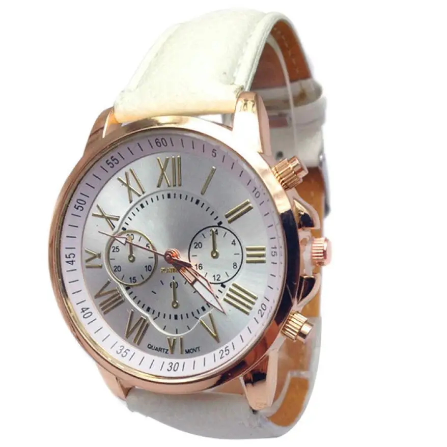 

2017 Xiniu Brand Geneva Watches Women Men Casual Roman Numeral Watch For Men Women PU Leather Quartz Wristwatches relogio Clocks