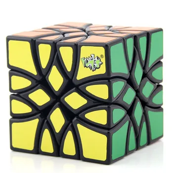 

High Difficulty Lan Lan Mosaic Black Skew Magic Cubes Puzzle Speed Cube Educational Toys Gifts for Kids Children