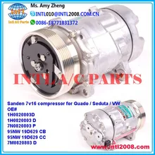 1H0820803D 1H0820803 D 7N0820803 P 95NW 19D629 CC 7M0820803 D для Санден 7v16 sd7v16 ac компрессор для Guado/seduta/VW 6pk